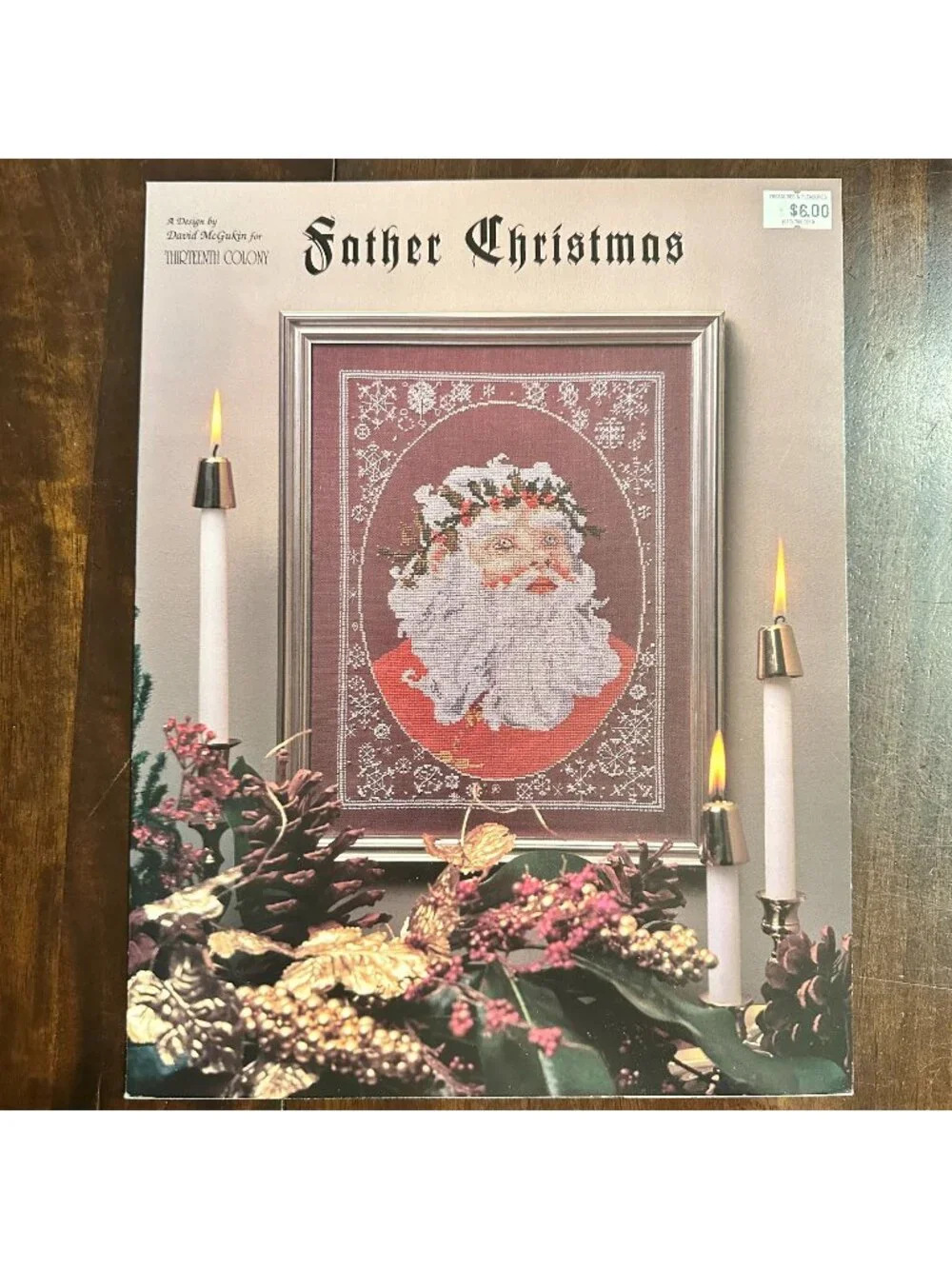 Father Christmas Cross-Stitch Pattern By Merrilyn Colony